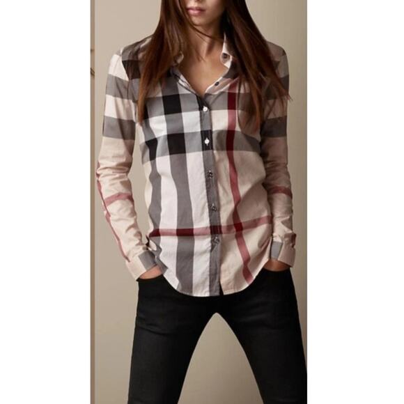Burberry Brit Check Woven Shirt Size Small - Picture 1 of 13